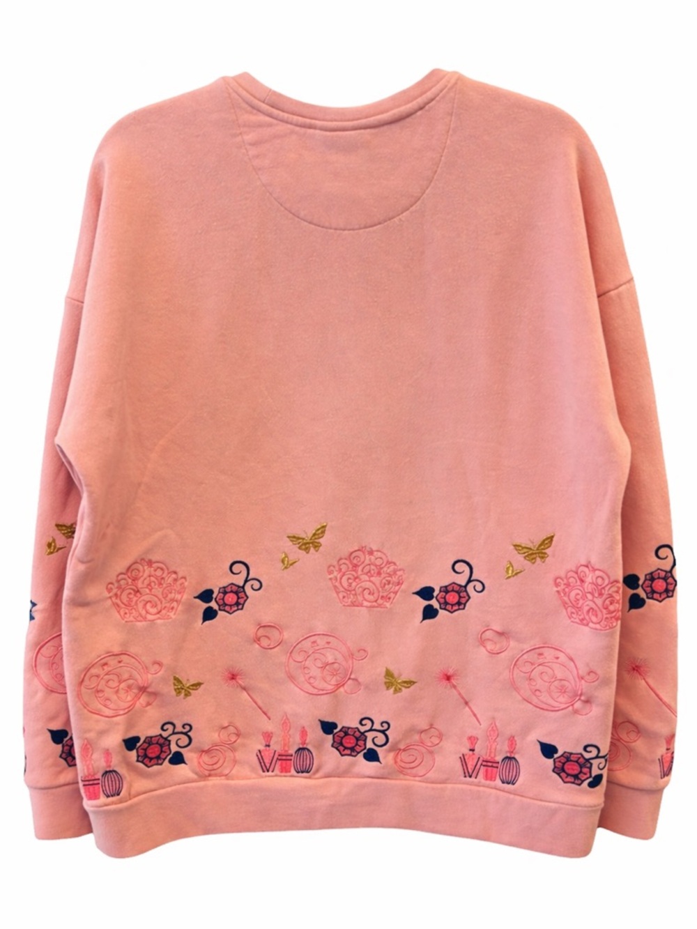 Wicked Glinda Pink Sweatshirt Medium | Embroidered Graphic Crewneck BoxLunch EUC - Picture 2 of 7